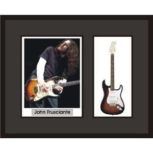  JOHN FRUSCIANTE Guitar Shadowbox Frame Red Hot Chilli 