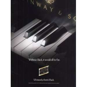   Ad 1990 Johnnie Walker Black Label Piano Johnnie Walker Books