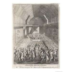 King George III Opens Parliament with Members of Both Houses Attending 