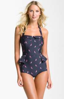   BY MARC JACOBS Finch Charm Peplum One Piece Swimsuit  