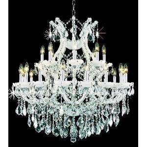 Maria Theresa Collection 25 Light 36ö White Crystal Chandelier 