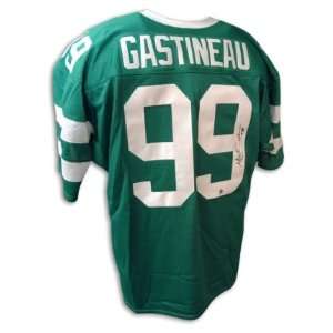  Mark Gastineau Signed t/b Green New York Jets Jersey 