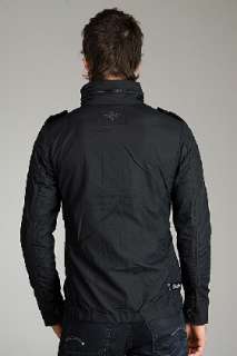 star Marker Black Nylon Jacket for men  