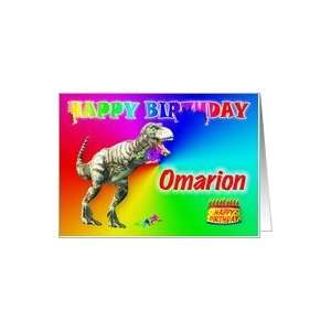  Omarion, T rex Birthday Card Eater Card Health & Personal 