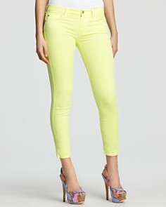 For All Mankind Jeans   Neon Skinny Jeans in Citron