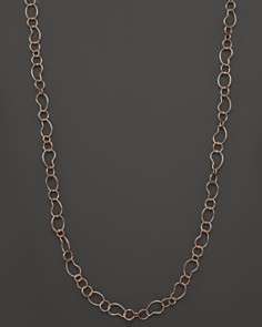 Ippolita Rosé Smooth Bean Link Necklace, 40