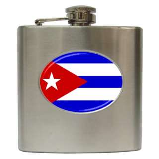 Flag of Cuba Cuban Havana Hip Flask Stainless Steel  