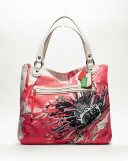 coach poppy placed flower glam tote the ever popular glam tote updated 