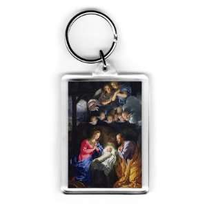 Nativity (oil on canvas) by Philippe de Champaigne   Acrylic Keyring 