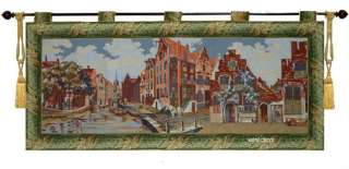Canals Venice JACQUARD WOVEN WALL HANGING TAPESTRY+FREE TASSELS (#A5 