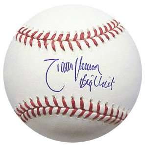 Randy Johnson Autographed Baseball with Big Unit Inscription