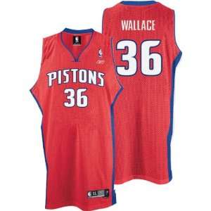 Rasheed Wallace Red Reebok NBA Swingman Detroit Pistons Jersey