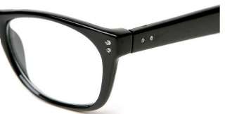 Retro 80s Vintage EyeGlasses BLACK Fashion Frames Wear  
