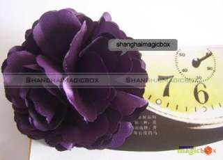 Women Sweet Fabric Flower Hair Clip Pin Brooch New #001  