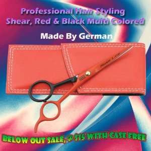   Hair Stylist Pro Barber Shears Black Red Scissor 