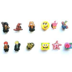  Nickelodeon SpongeBob Charms 6 pc Set and Harry Potter 