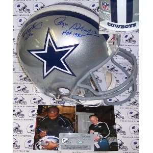 Roger Staubach & Tony Dorsett Hand Signed Dallas Cowboys Authentic 