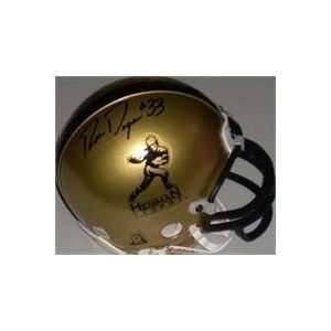 Ron Dayne autographed Football Mini Helmet (Heisman)