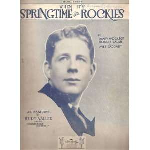   Sheet Music Springtime In The Rockies Rudy Vallee 6 