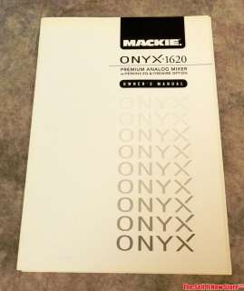 MACKIE ONYX 1620 ANALOG MIXER PERKINS EQ FIREWIRE CAPABLE PRO AUDIO 