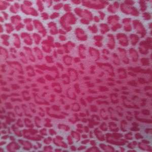 Leopard/ Cheetah print fleece fabric by the yard pink  