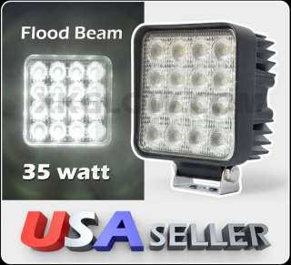 Flood Light 35W Square 2800Lm High Power Work Light for Off Road Truck 