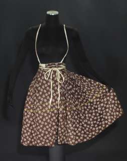   Folk Costume Skirt ~~ ethnic retro peasant floral print dance  