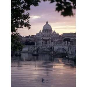  Skyline of St. Peters from Ponte Umberto, Rome, Lazio 