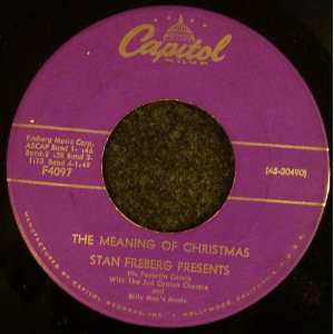    the Meaning of Christmas / Green Christmas Stan Freberg Music