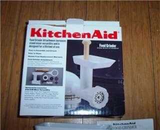 KitchenAid FGA Food Grinder Attachment for Stand Mixers (White)  
