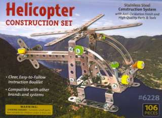 HELICOPTER CONSTRUCTION SET # 6228 includes 6 pc. set, booklet, 2 