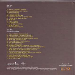 AMY WINEHOUSE   FRANK + BLACK TO BLACK RARE PROMO SEALED DOUBLE CD 