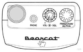   earphone, AD 70U AC adapter/charger and SportCat Frequency Guide