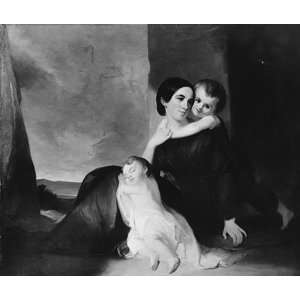   Thomas Sully   32 x 26 inches   Mrs John Hill Wheeler And Her Two So