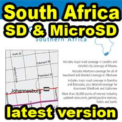 Garmin City Navigator Southern Africa SD MicroSD Maps  