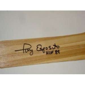 Tony Esposito Autographed Stick   HOF 88   Autographed NHL Sticks