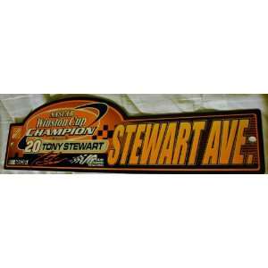  Tony Stewart Stewart Ave Street Sign 