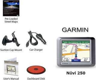 Garmin Nuvi 250 Portable GPS Navigator   Refurbished 753759083250 