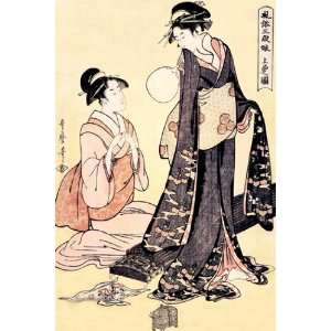   Upper Class Women   Poster by Kitagawa Utamaro (12x18)