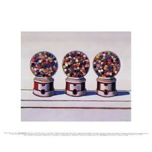    Three Machines, 1963 by Wayne Thiebaud 14x11