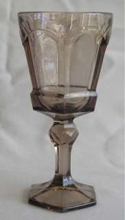 Wine Glass Goblet Fostoria Virginia Brown  