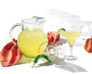 Libbey Glass 7pc.Cancun Margarita Glasses & Acapulco Pitcher Set 0 