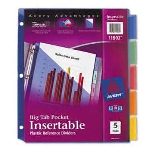  Avery® WorkSaver® Big Tab Multicolor Plastic Dividers 