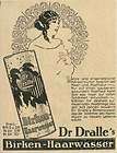 Vintage Original DR. GRAYS HAIR TONIC & DANDRUFF SHAMPOO Label 1910s 