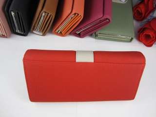 Top Quality Womens Classical PU Leather Button Clutch Wallet Purse 