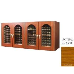   Door Wine Cellar Credenza   Glass Doors / Fruitwood Cabinet