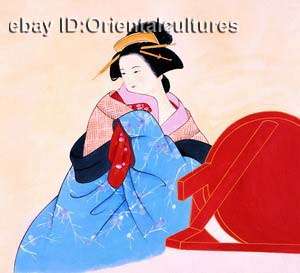 100% Silk thread,Hand Embroidery Kits japanese lady 14  