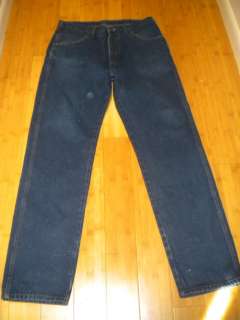 Mens RUSTLER JEANS Sz 34/34 Relaxed Fit Straight Leg Blue Jeans 100% 