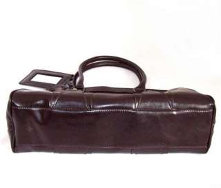 New Dark Brown Cowhide Leather Large Tote Handbag Value  
