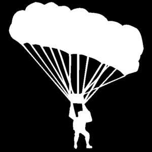 in Paragliding parachute paraglider fly Decal/Sticker  